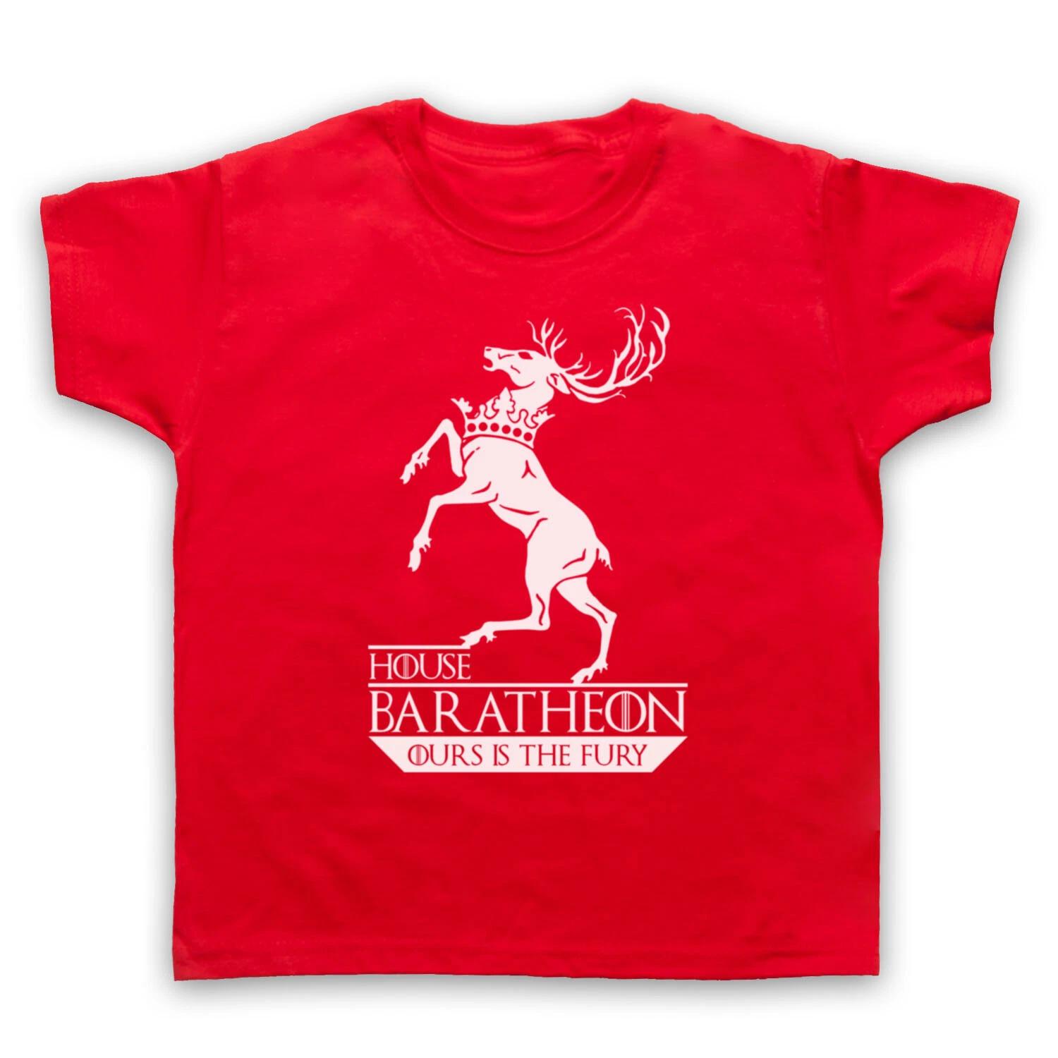 ИГРА ПРЕСТОЛОВ ДОМ БАРАТЕОН НЕОФИЦИАЛЬНАЯ НАШ ГНЕВ ДЕТСКАЯ ДЕТСКИЙ Футболка 140