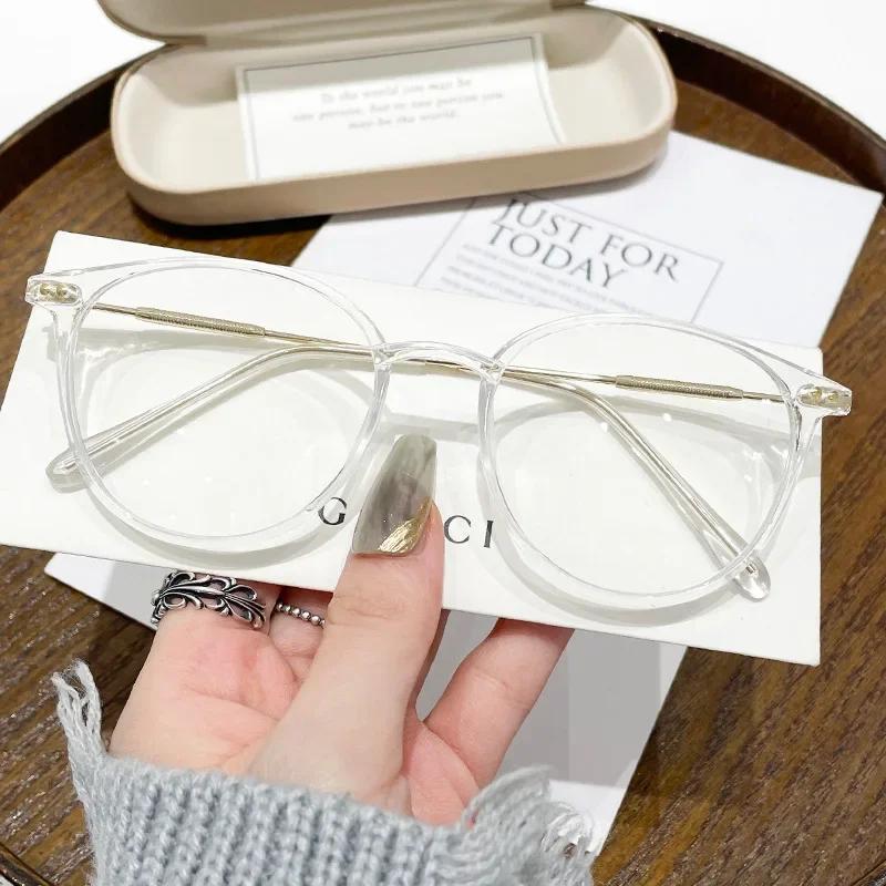 Finished Blue Light Blocking Nearsighted Eyeglasses Diopter 0 To -4.0 Luxury Women Men's Prescription Myopia Minus Glassses