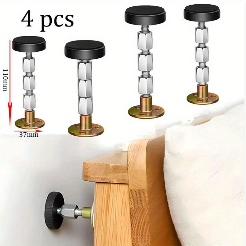 4pcs 84-110 Adjustable Threaded Frame Tool Headboard Stoppers Bedside Headboards