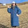 Thickened Down Cotton Jacket for Women, 2025 New Loose Long Over-the-knee Winter Warm Jacket Padded Jacket