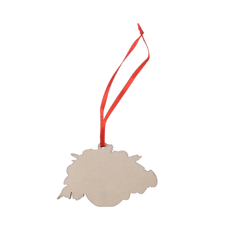 Creative Home Christmas Tree Hanging Basket Ornament Decorations Cute Flower Hanging Basket Wooden Pendant