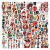 55 Cartoon Nutcracker Stickers for Planners, Water Bottles, and Computers - Waterproof Decoration Set