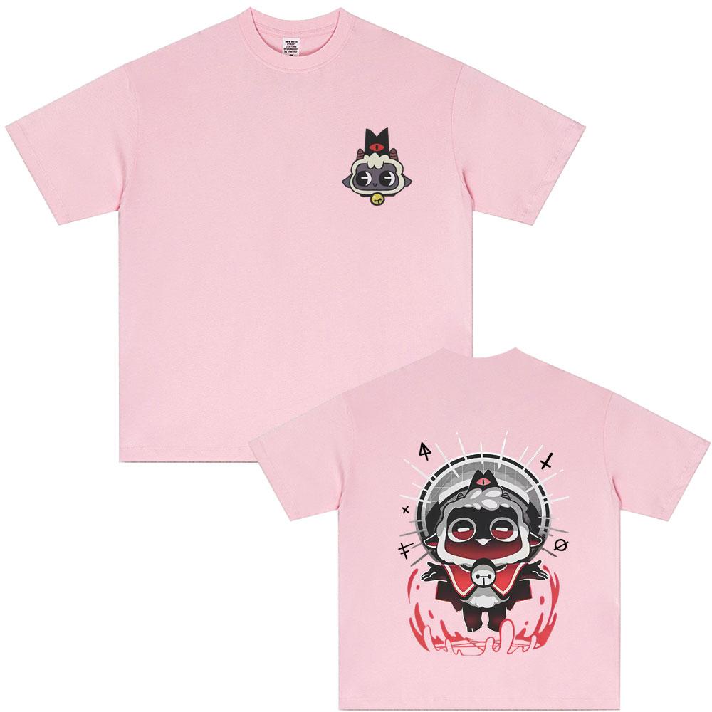 Limited Game Cult of The Lamb Graphic Tshirt Unisex Women Casual Soft Cotton Oversized T Shirts Cosplay Player Merch Tshirt Tops