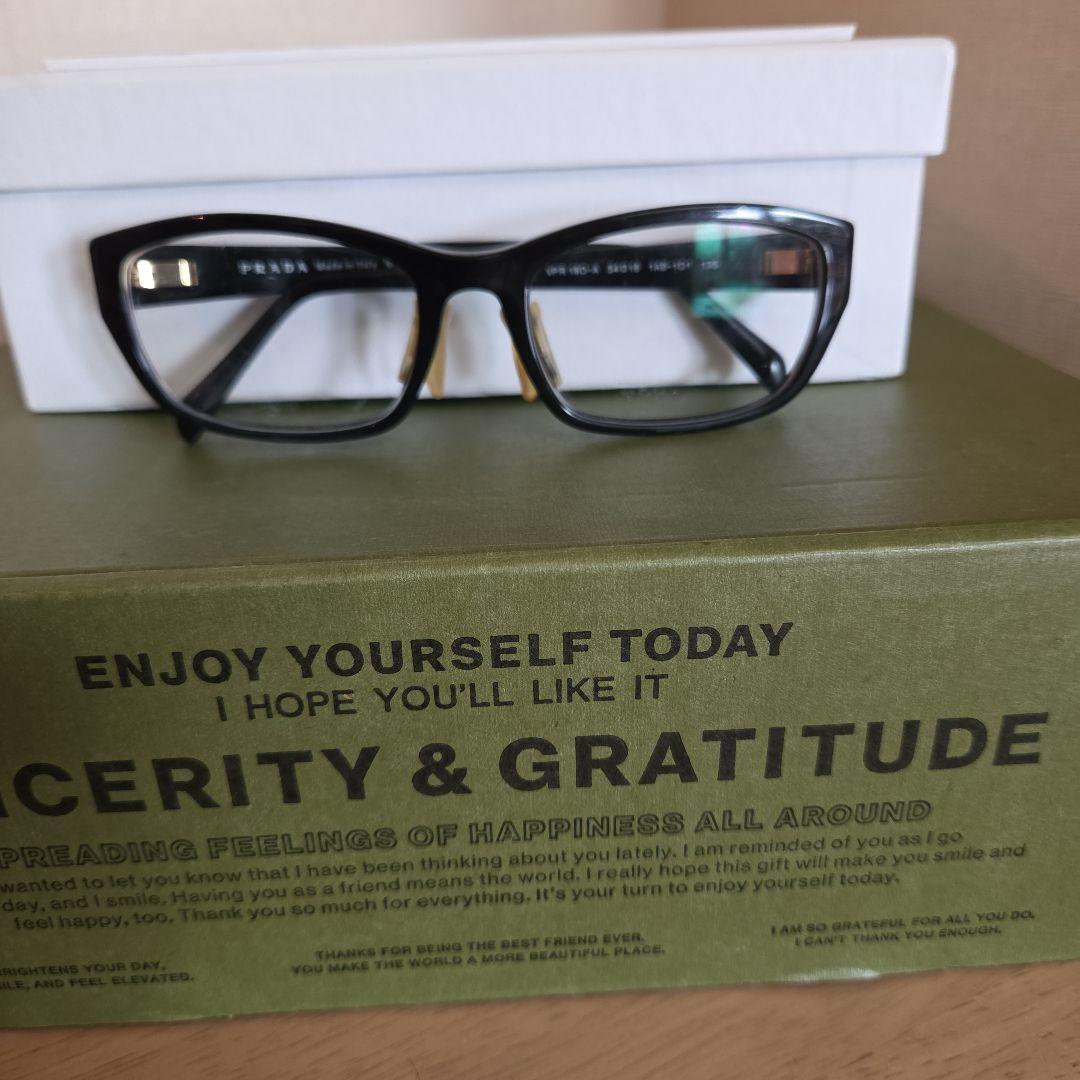Used PRADA glasses black with prescription
