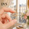 Strong Buckle Brooch English Letter with Sparkling Rhinestones, Lightweight Thin Design Lapel Anti-oxidation Pin, Electroplating Anti-Oxidation Badge