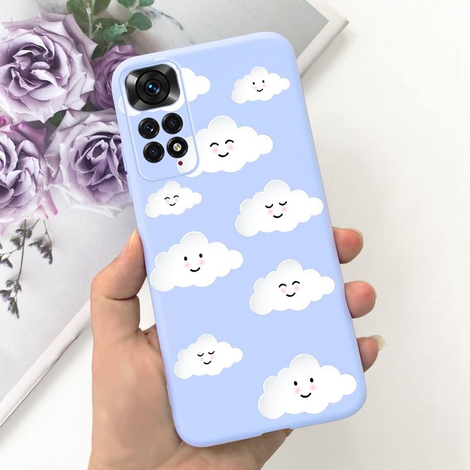 Für Xiaomi Redmi Note 11 4G Hülle Weiches Flüssigsilikon Süße Katze Schöner Stoßfänger Fundas Für Xiaomi Redmi Note 11 Pro Note11s 4G 5G
