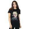 Disney Womens/Ladies Frozen Elsa Snowflake Portrait Cotton Boyfriend T-Shirt