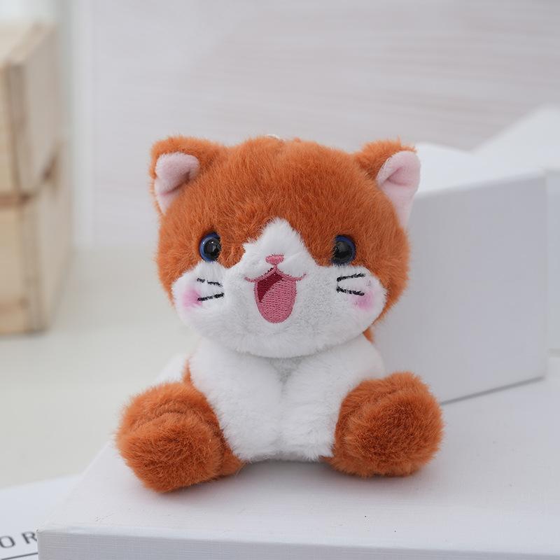 

Adorable Plush Mini Kitten Doll Soft And Fluffy Stuffed Toy For Home Decoration помаранчевий
