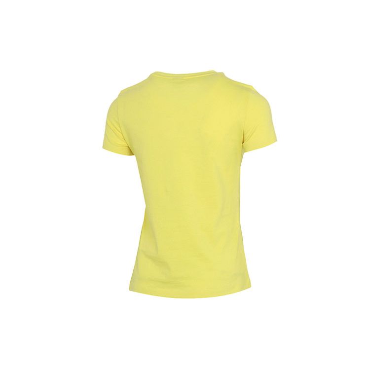Puma Running Training Casual Sports Crew Neck Short Sleeve T-Shirt Women Tops Yellow 532282-38