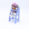 1/12 Puppenhaus Simulation Baby Essstuhl Modell Puppenhaus Miniatur Wohnmöbel Dekoration Kinder Rollenspiel Spielzeug