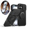 360° Rotate Magnetic Stand Phone Case For iPhone 16 15 14 13 Pro Max 16 15 14 Plus 17 For Magsafe Slide Camera Protect Cover