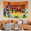 AAdventures Cartoon Zeit Anime Bedruckter Großer Wandteppich Günstiger Hippie Wandbehang Böhmische Wandteppiche Mandala INS Heimdekoration