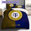 Teplice team logo Pattern Bedding Home Decoration Birthday Gift (1 * duvet cover + 2 * pillowcase, without core)