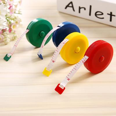 Random 1pc Compact & Portable PVC Tape Measure - Ideal for Body Measurements, Waist, Chest, and Clothing Fit - Lead-Free