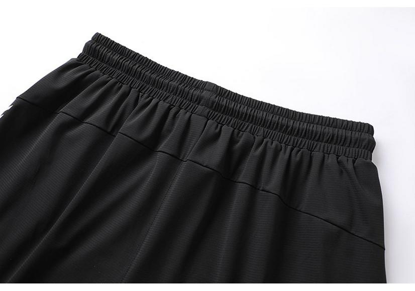 2024 Men's Quick-Dry Sports Pants: Casual, Zippered, Straight Leg for Running & Fitness