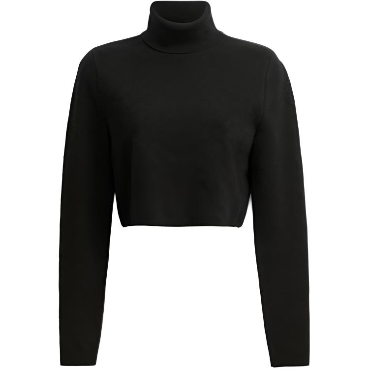 Coach FW23 Solid Color Casual Knit Sweater Women Sweater Black CN705-BLK