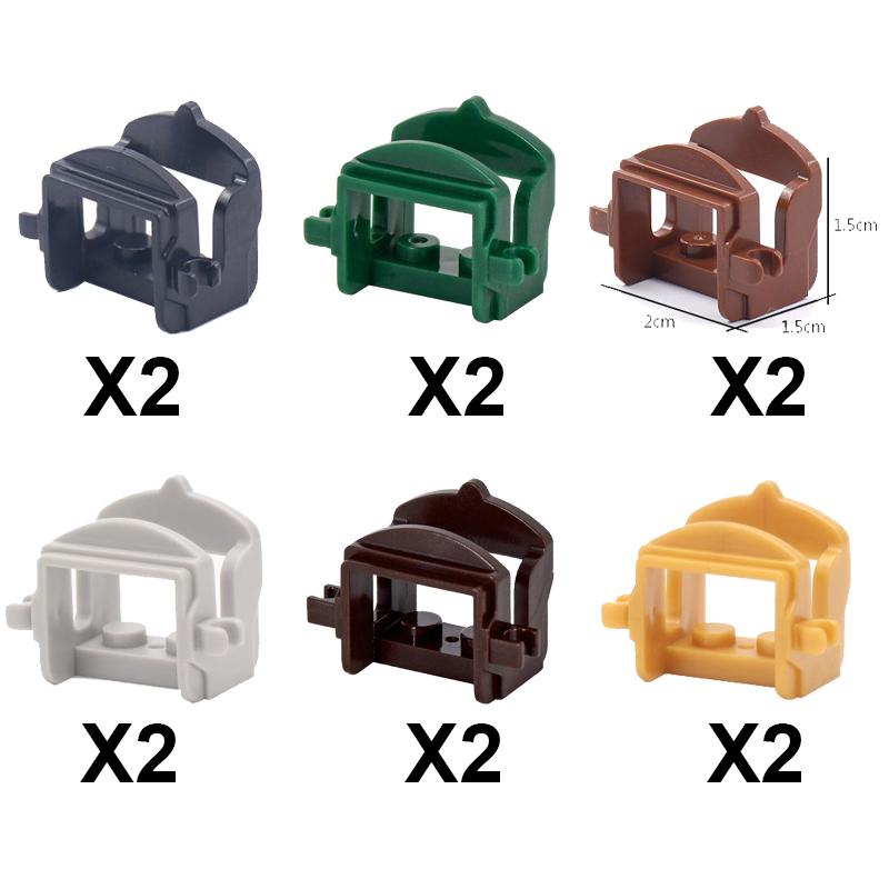 MOC Medieval Soldier Figure Building Block Warhorse Cloak Sword Saddle Helmet Military Accessories Gift Toys Kids Bricks