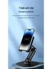 Foldable Metal Phone & Tablet Stand: Adjustable Height, 360° Rotation