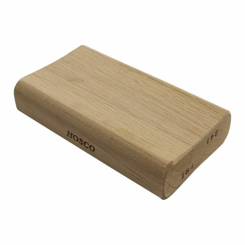 

HOSCO Luthiers Tools Wooden Sanding Block, 7-1/4 (184R) / 9-1/2 (241R), TWSB-1