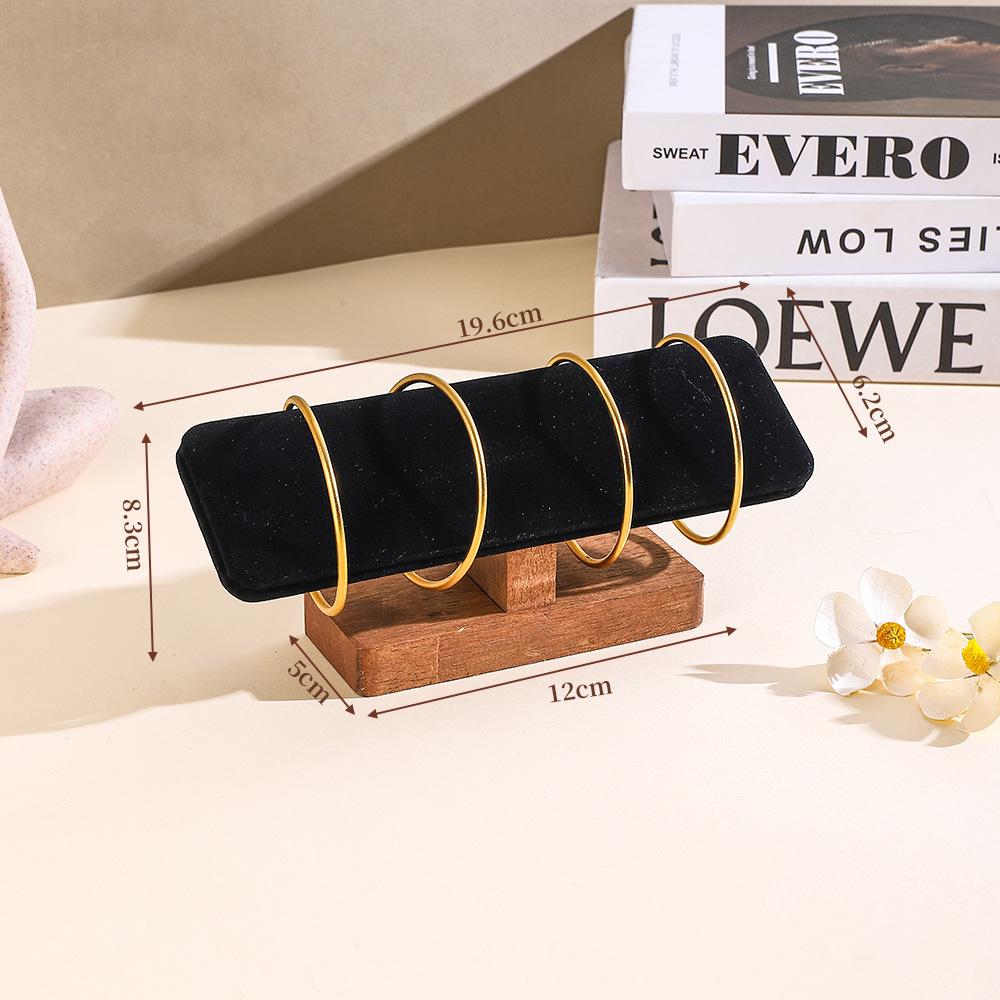 1pc Fashion Wooden Bracelet Jewelry Display Stand Necklace Bangles Watch Storage Rack Holder