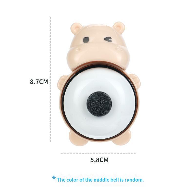Cute Animal Hand Press Bell Lightweight Mini Desk Bell for Family Board Game Kids Party Game Prop Small Gift for Toddlers A2