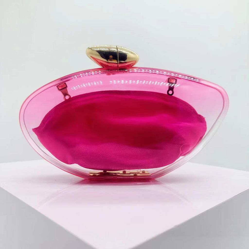 Women's Fashion Acrylic Clear Handbag: Trendy Evening Clutch