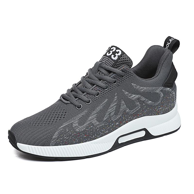 Lift Sneakers Men Height Increase Insoles 6cm  Casual Booster Shoes Loafers Plus Size 36-44