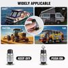 Universal 50A Waterproof Engine Start Button Set Waterproof Engine Start Push Button Set for 12V/24V Vehicle Systems