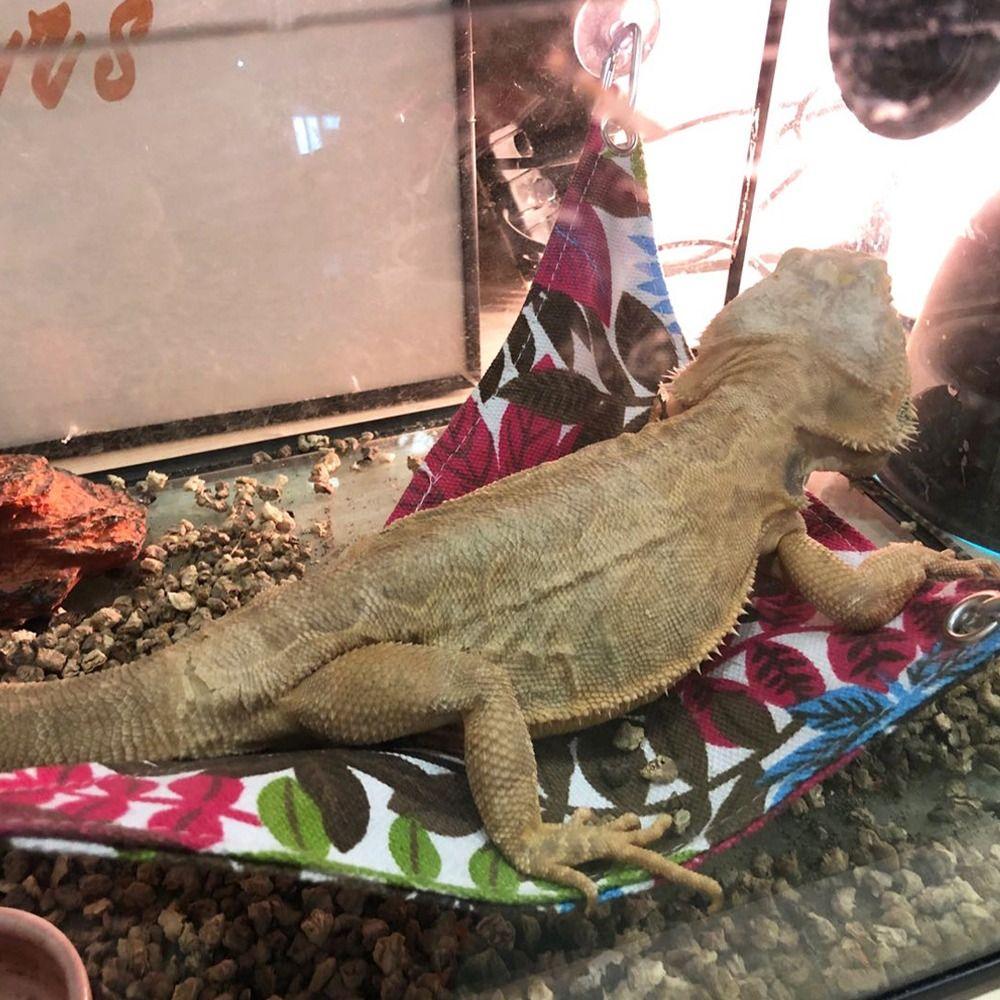 

Breathable Geckos Bed Mats Comfortable Hammock Swing Toys Sleeping Bag For Reptile Snake Climb S чорний