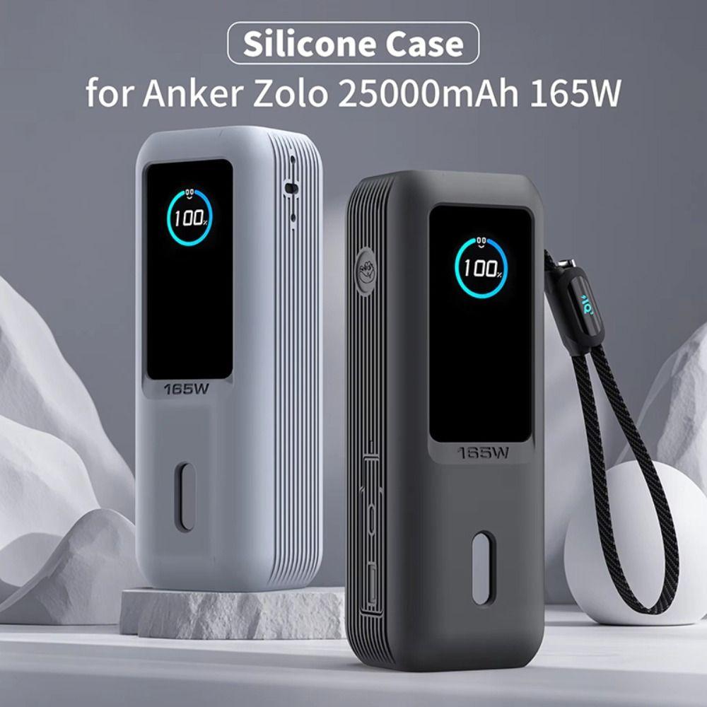 Anti-fall Silicone Carrying Case Shockproof Phone Charger Case for Anker Zolo 165W Travel