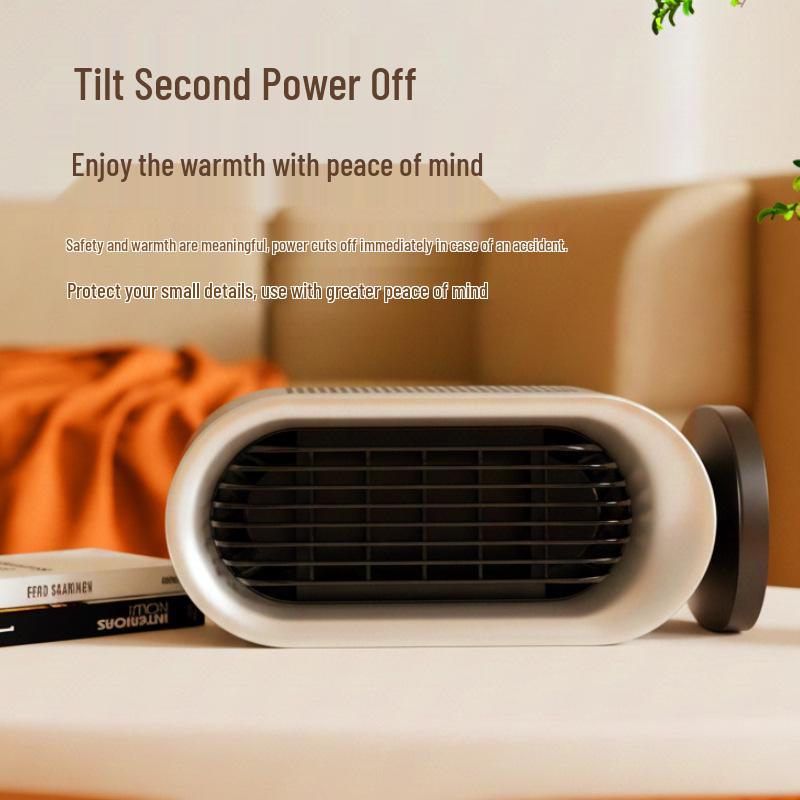 110V PTC Kleiner Schreibtischheizlüfter - Schnelle Heizung Büro & Zuhause Warmluftventilator