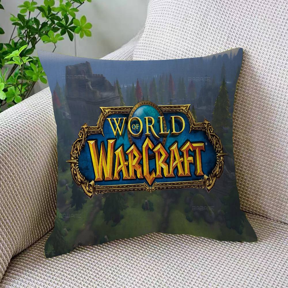 WWorld Of WWarcraft Game Personalized Picture Text Home Decorative Pillows Household Gifts Xcm