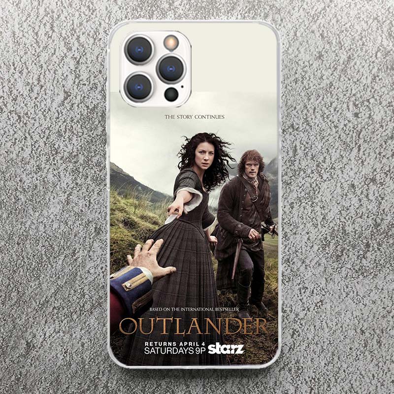Outlander TV Phone Case For iPhone 17 16 15 14 13 12 11 Pro Max Mini Plus Air 7 SE 8 Soft Silicone Print Shell Funda For Apple I