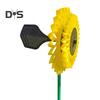 Self-Regulating Wind Turbine Sunflower Daffodil Pinwheel Windmill Outdoor Metal Flower Wind Spinner for Garden Yard Art Decoration