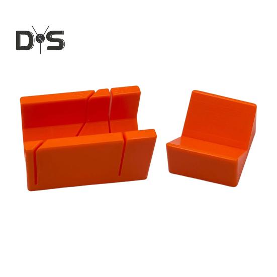 

2 шт. прочная коробка для резки под углом 45/90 градусов, металлические изделия, дерево, пластик, направляющий инструмент для столяра-мастерского, плотника оранжевый