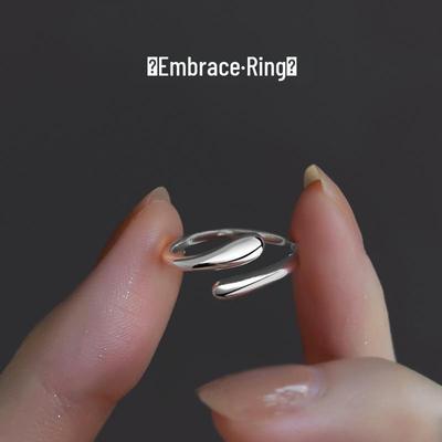 Δαχτυλίδι Σταγόνα Νερού: Μινιμαλιστικός Ανοιχτός Σχεδιασμός για Γυναίκες