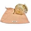 Excellent MIUMIU Charm TRICK MATELASSE KEYRING Gold Leather Women 5TL527 Used