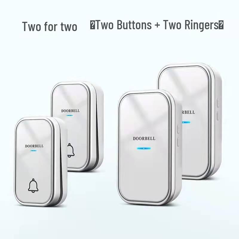 Battery-Free Wireless Doorbell: Waterproof, Long-Range, Smart Call for Home or Office.