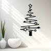 Metal Christmas Tree Wall Decoration Modern Minimalist Black Abstract Tree Wall Art Home Office
