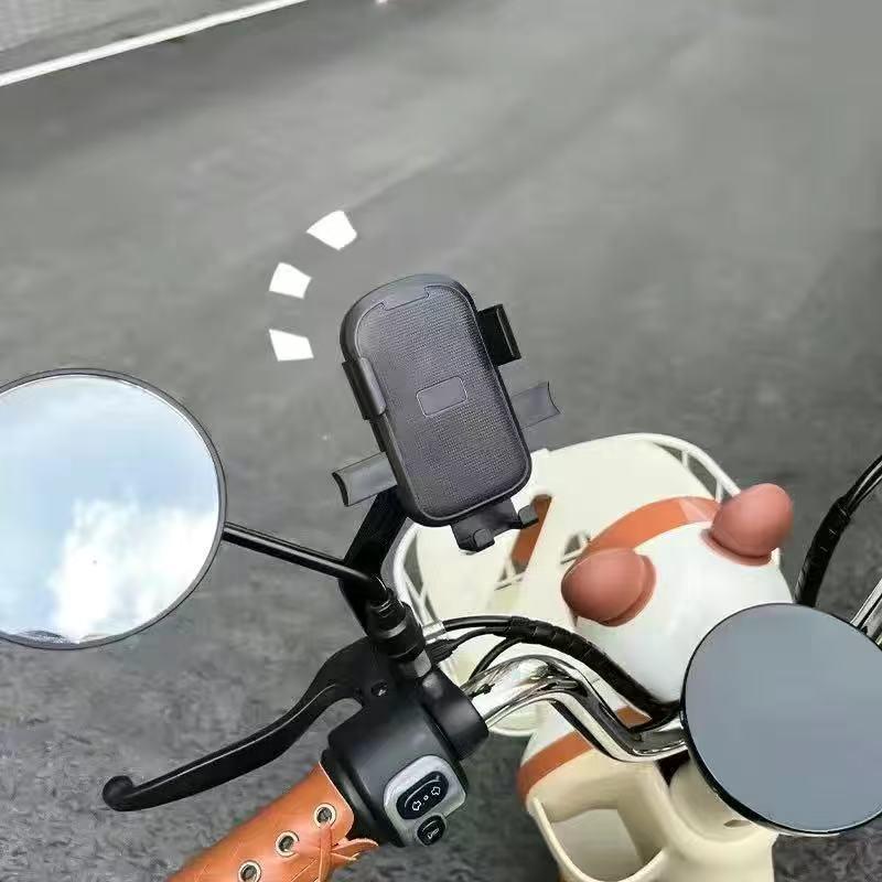 

Universal Shockproof Phone Holder for Electric Motorcycles - Perfect for Food Delivery Riders Handlebar Mount