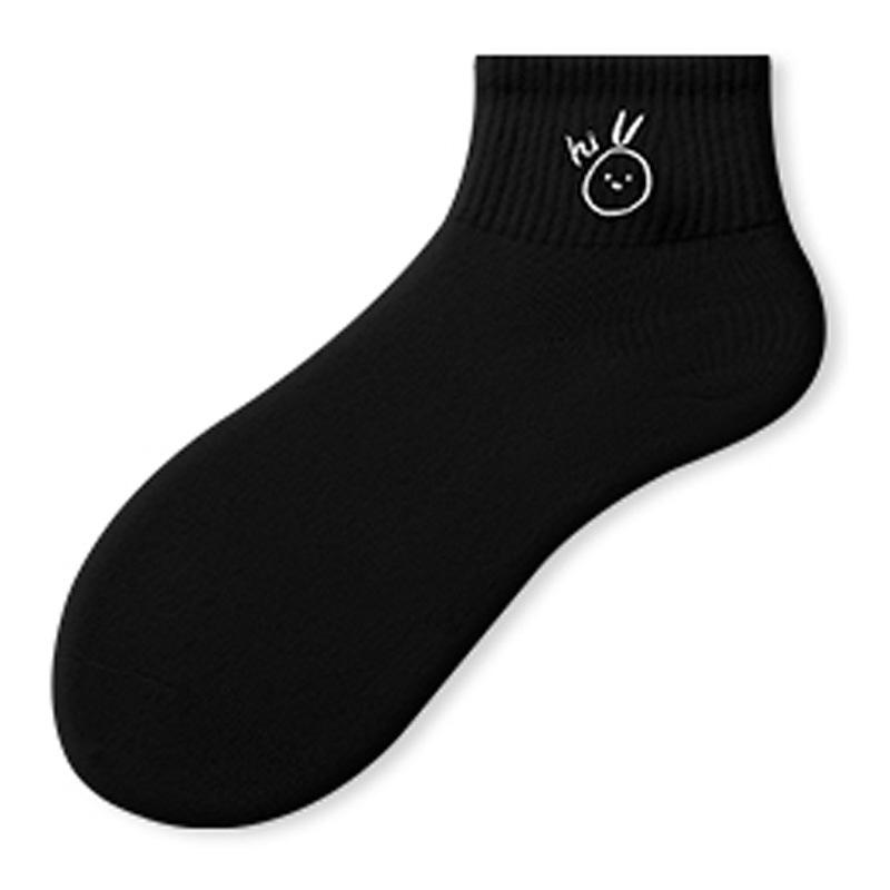 

Черные носки женские короткие носки хлопковые носки милые японские модные белые низкие короткие носки женские летние One Size