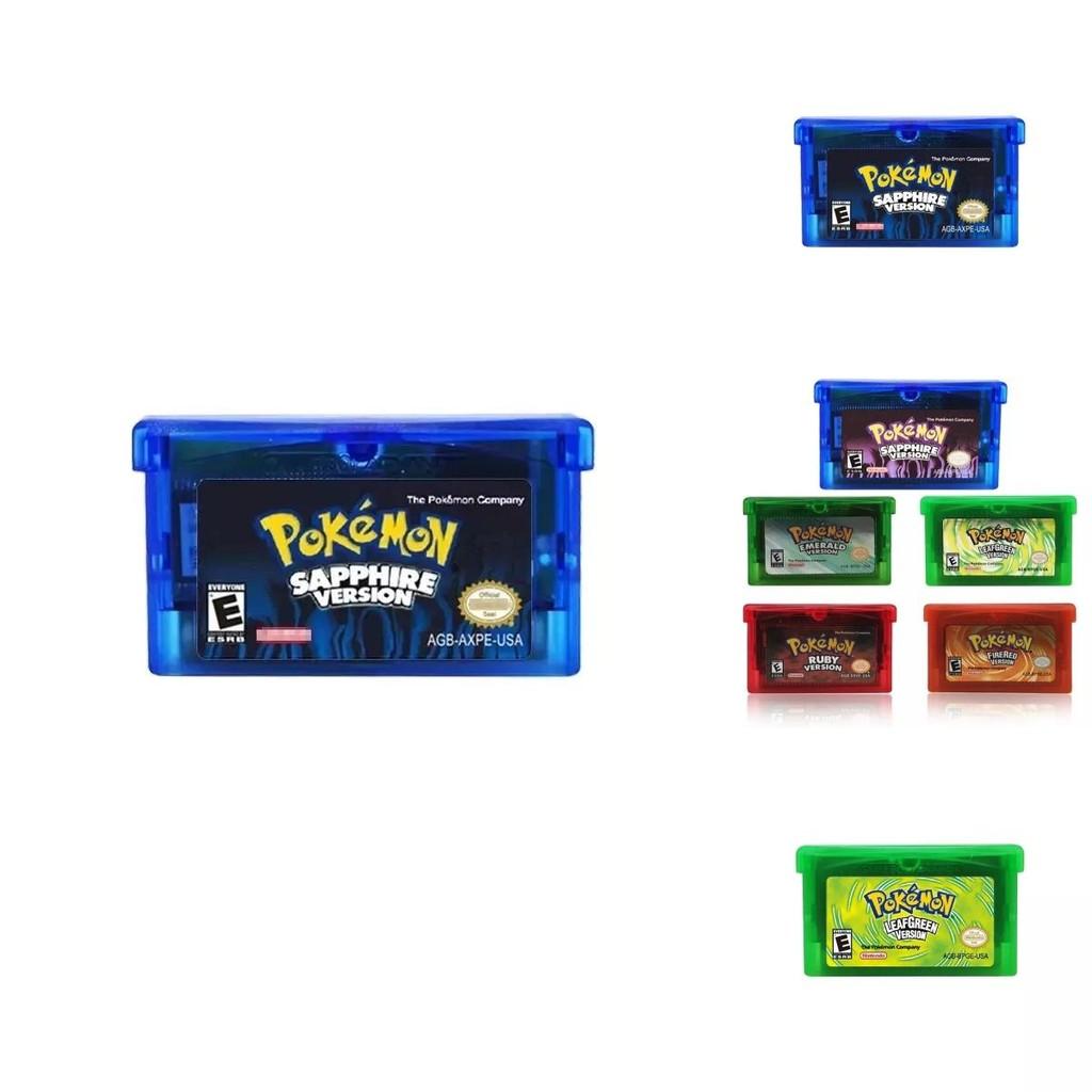 Ensemble de Cartouches de Jeu Gba Classiques Mettant en Vedette des Pocket Monsters Emblématiques aux Couleurs Vibrantes