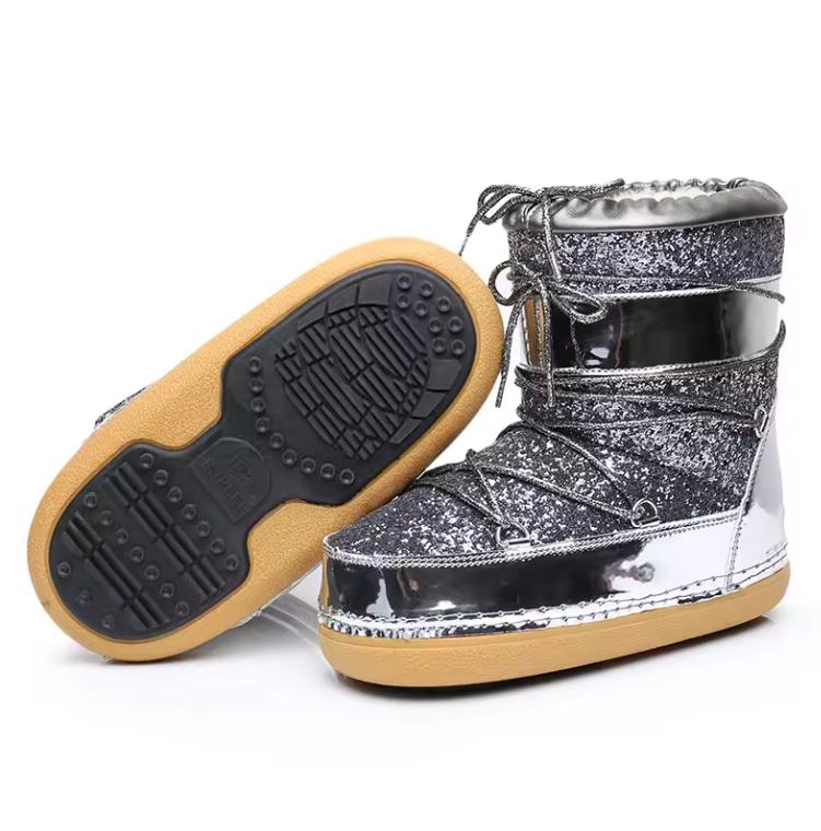 Winter Ankle Boots Women Snow Boots Platform Waterproof Warm Ski Boots Female Outdoor Non-slip Cotton Boots Size 35-42