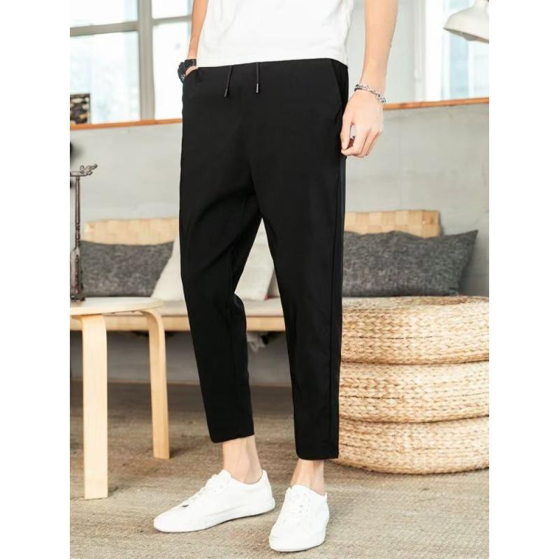 Men's Slim Fit Skinny Summer Drawstring Pants