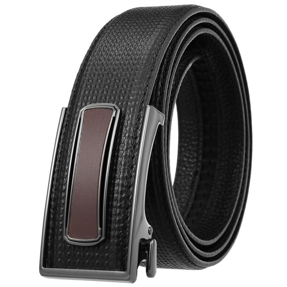 Ceinture tendance en cuir de vachette pleine fleur, boucle intérieure ceinture homme Ly36-23018-5