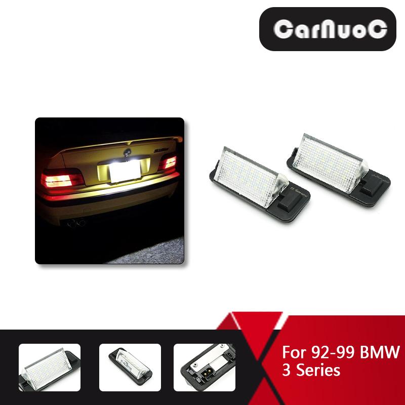 

2 шт. Светодиодный номер номерного знака Лампа света 12V 6500K белый для BMW E36 M3 318i 318is 318ti 320i 323i 325i 325is 328i