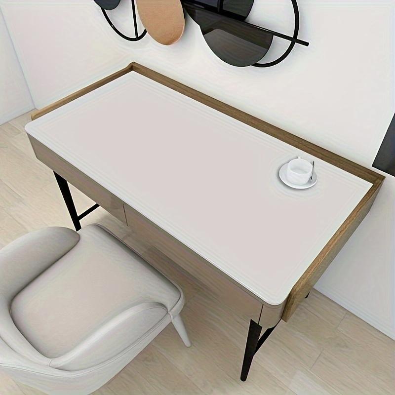 1 Pc Rectangular Solid - colour Table Runner:Eco - leather,Oil - resistant,Water-resistant, Anti - scald,Non - washable, Exudes Light Luxury Aesthetic