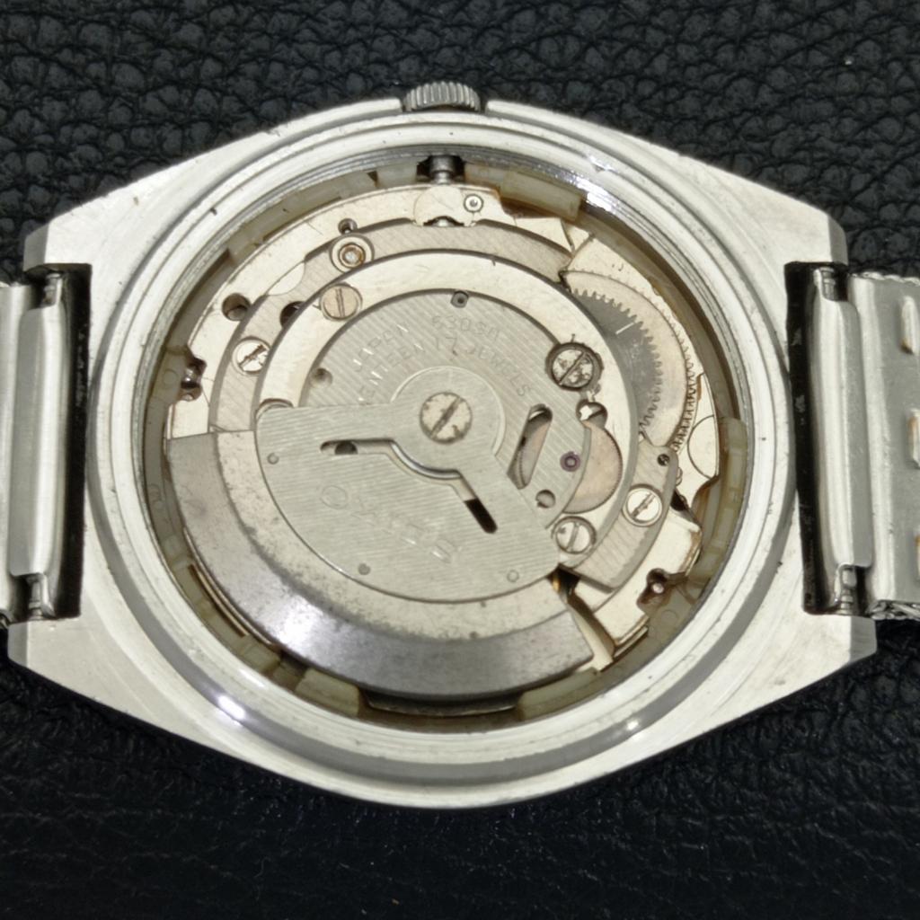 AUTOMATIC VINTAGE SEIKO 5 JAPAN 6309A MENS ARABIC RED COLOR DIAL WATCH A701213-5 R206a-a701213