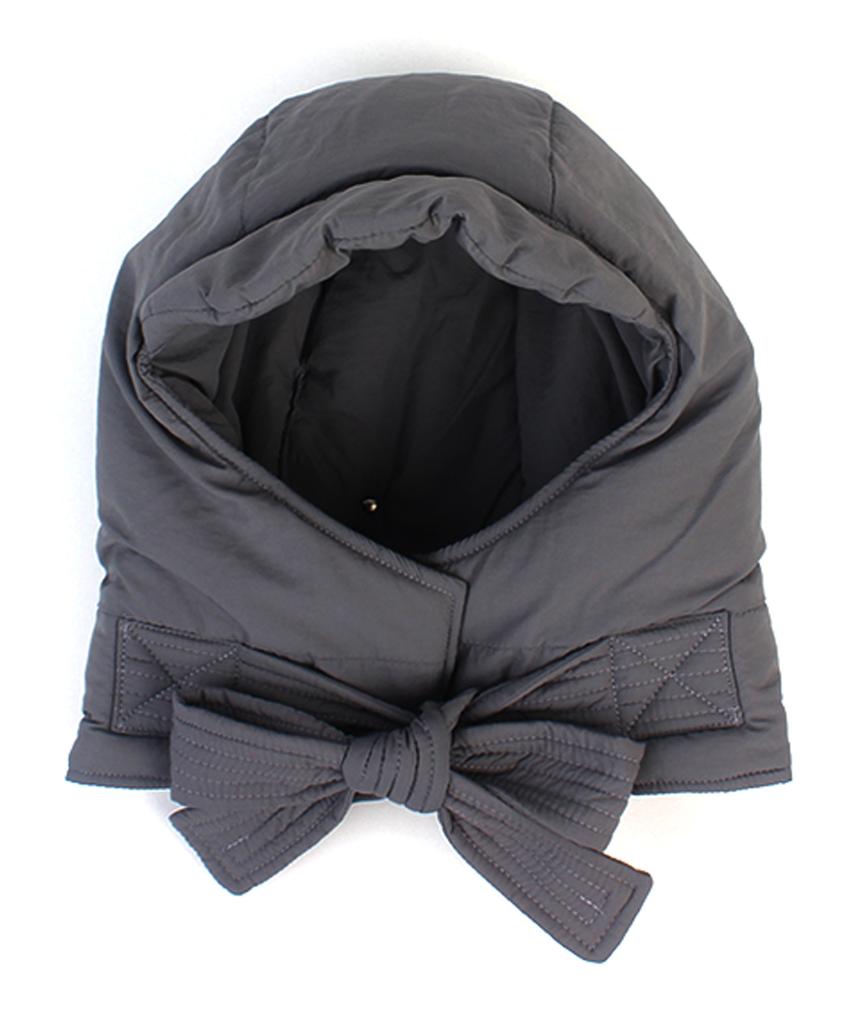 Yunibeosyeolkemiseuteuli Muji Padding Gray Balaclava Padded Hat