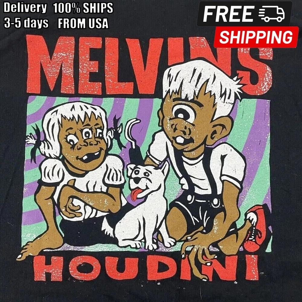 Melvins Houdini Anniversary T-shirt Cotton Unisex Tee Size S-4XL PP1673